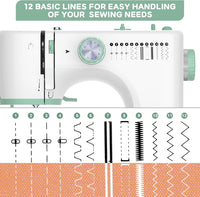 Portable Sewing Machine with 12 Stitches & Extension Table – StitchPro
