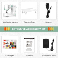 Portable Sewing Machine with 12 Stitches & Extension Table – StitchPro