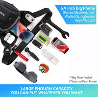Tactical Motorcycle Leg Bag with Waterproof EVA Shell & Expandable Storage