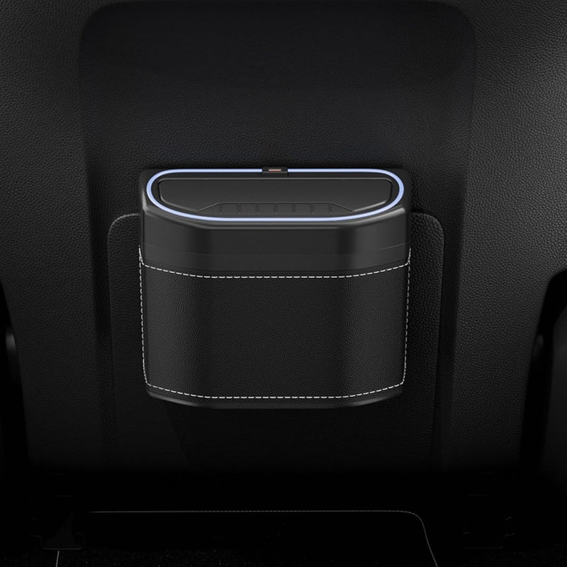Smell-Proof Car Trash Can with Touch Light – Lurevo