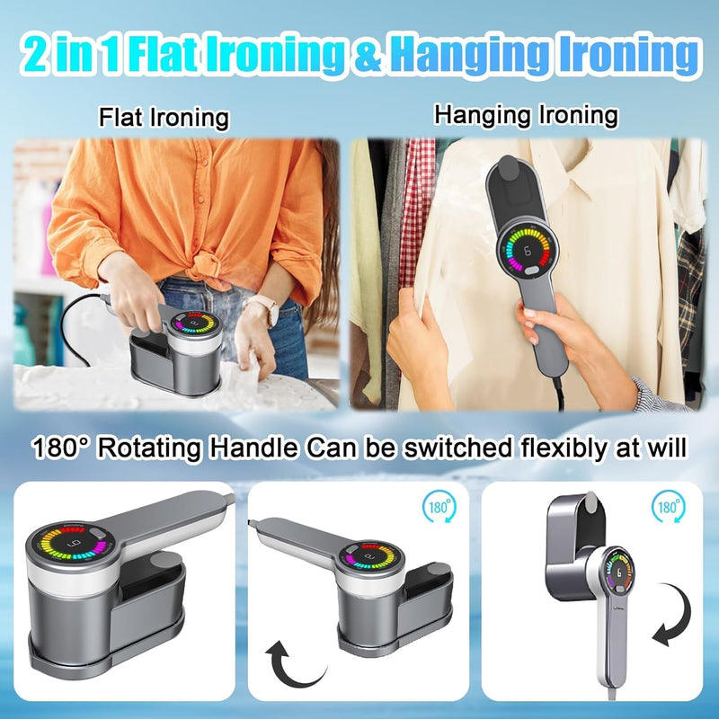 Portable Travel Steamer Iron 1200W with 6 Modes and AU Plug