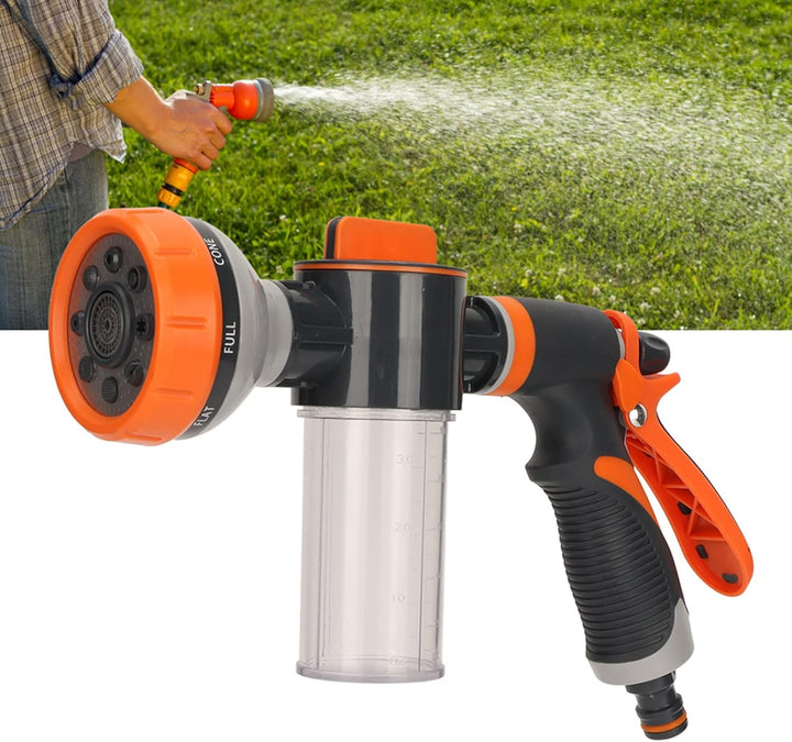 Garden Watering Foam Sprayer 8 Modes High Pressure Hand Shower