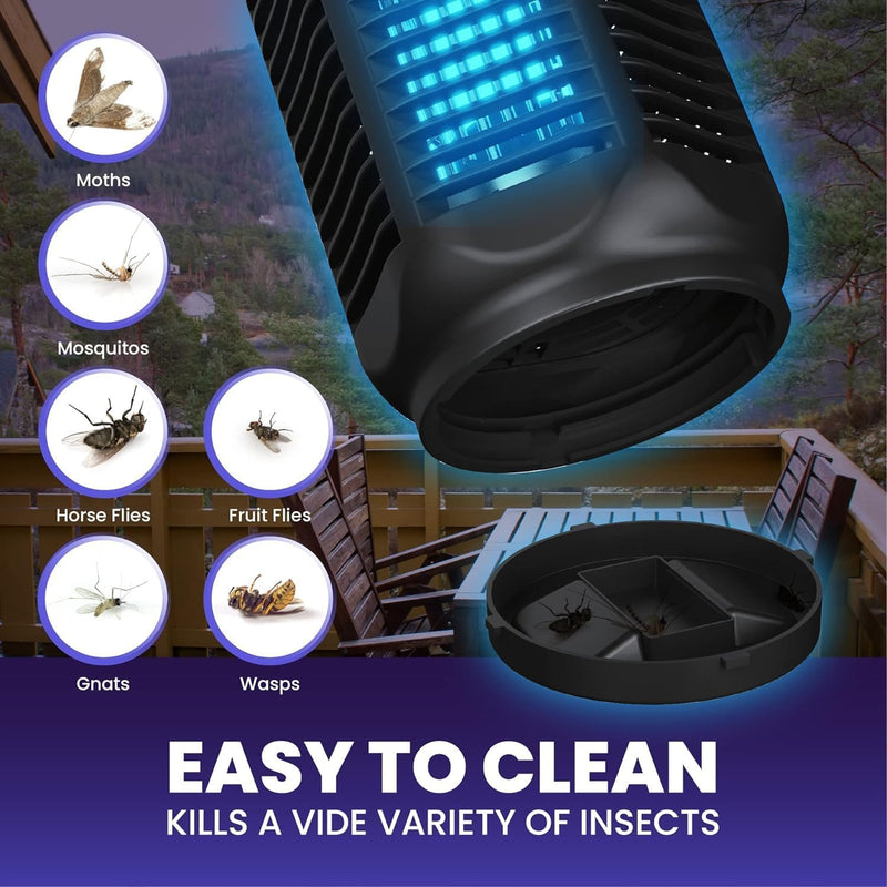 Electric Bug Zapper with 20W UV Light and 4200V Grid, IPX4 Waterproof – Zeytra