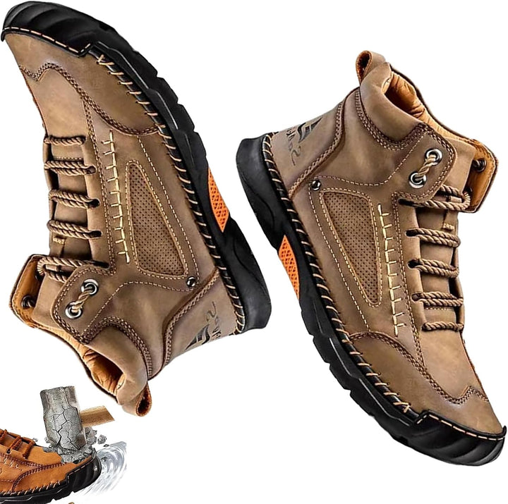 Handmade Waterproof Orthopedic Men’s Boots – Arch Support & Non-Slip Soles – Renvar
