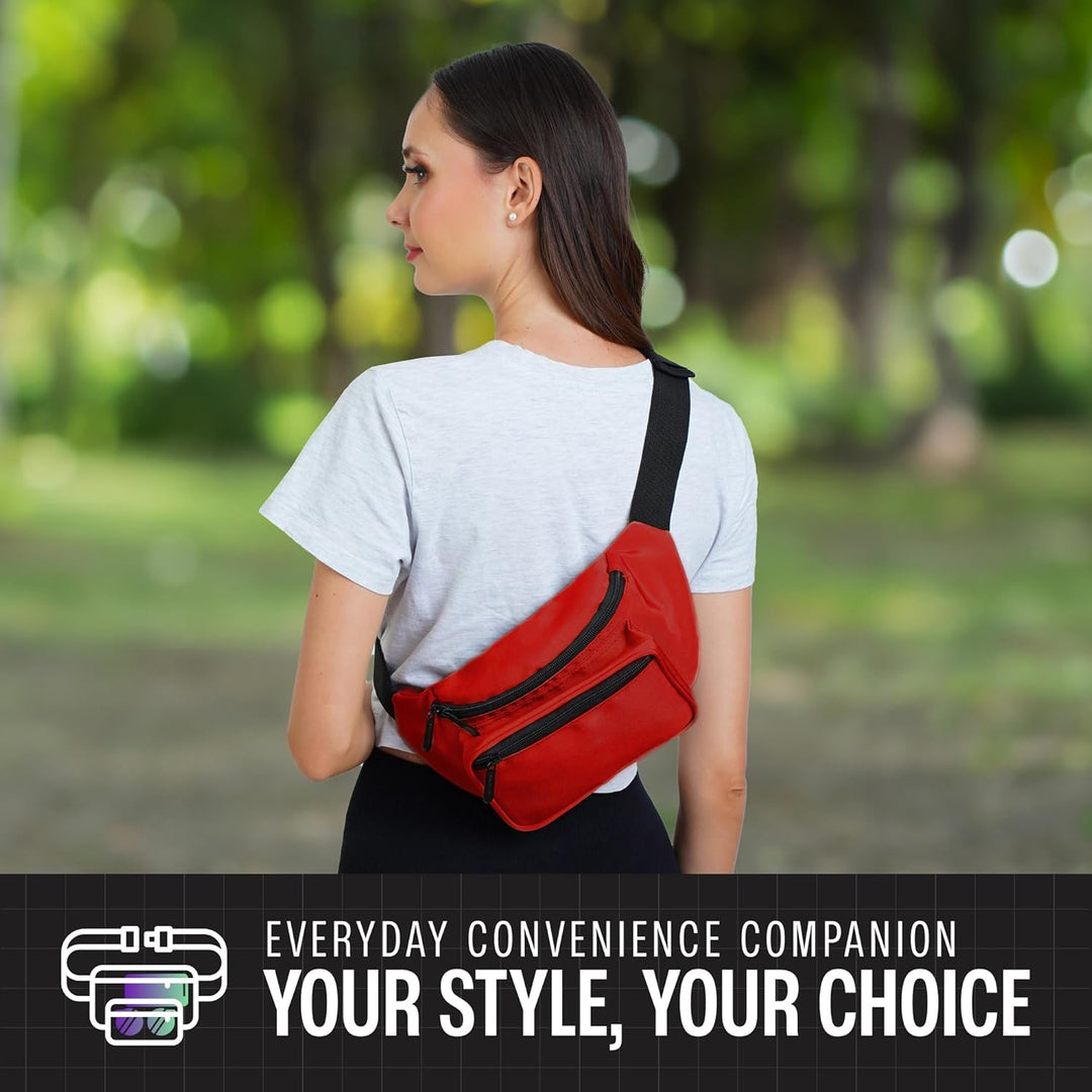 Holographic Bum Bag with Adjustable Strap – Unisex Waist & Festival Pack (1+1 FREE)