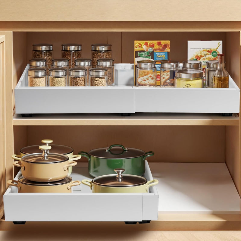 2 Pack Pull-Out Cabinet Drawers – StoreEase