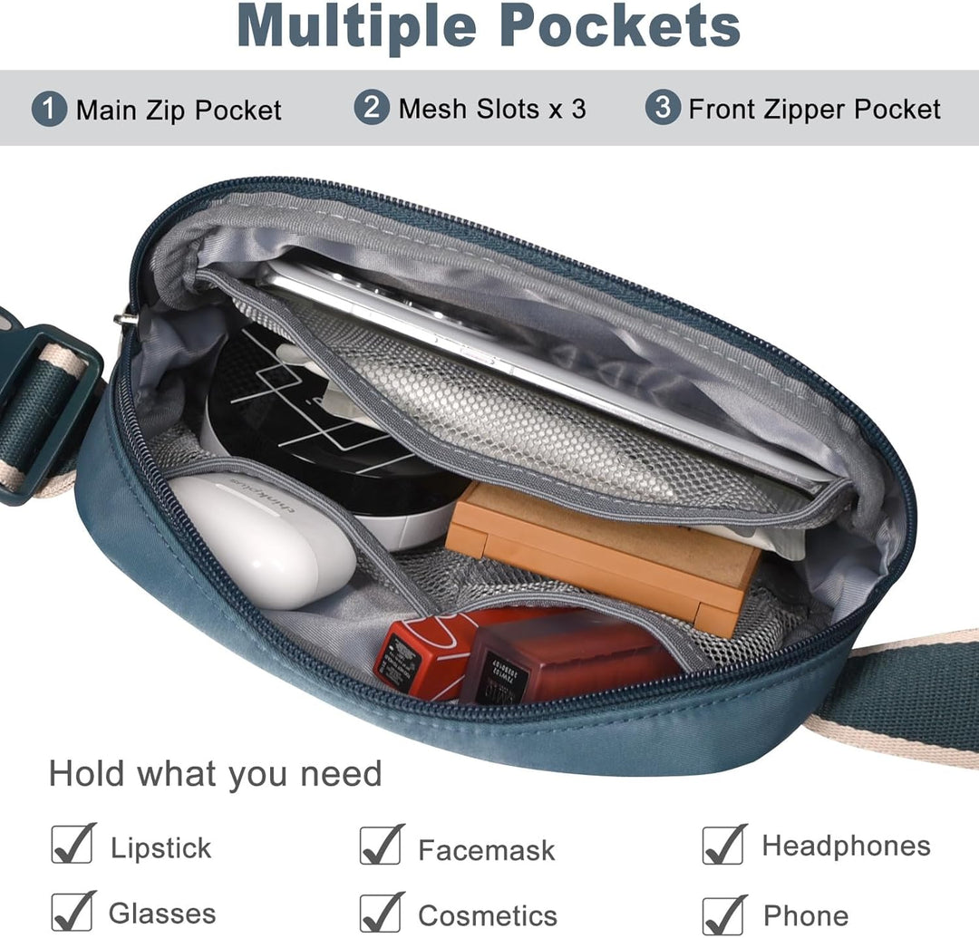 Lightweight Mini Crossbody Waist Bag with Adjustable Strap – Unisex Everyday Pack (1+1 FREE)