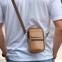 Genuine Leather Multi-Purpose Crossbody & Travel Waist Bag