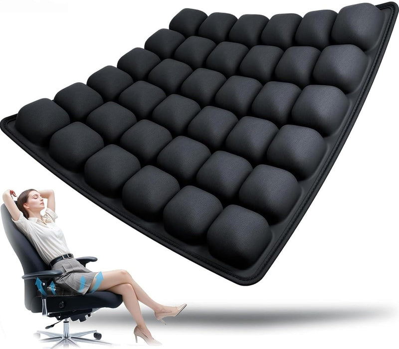 Inflatable Travel Seat Cushion with Ergonomic Pressure Relief – AirComfort