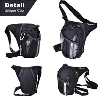 Tactical Motorcycle Leg Bag with Waterproof EVA Shell & Expandable Storage