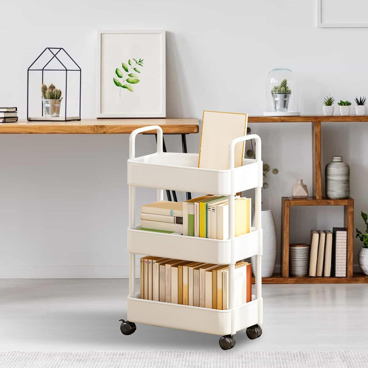 Rolling Utility Cart with Wheels & Handle – Veyora