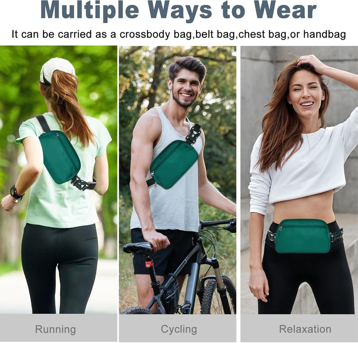 Lightweight Mini Crossbody Waist Bag with Adjustable Strap – Unisex Everyday Pack (1+1 FREE)