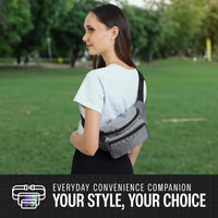 Holographic Bum Bag with Adjustable Strap – Unisex Waist & Festival Pack (1+1 FREE)