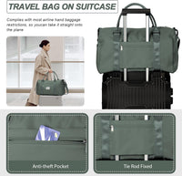 Waterproof Travel Duffel with Shoe Compartment & Wet Pocket – Unisex Gym Bag