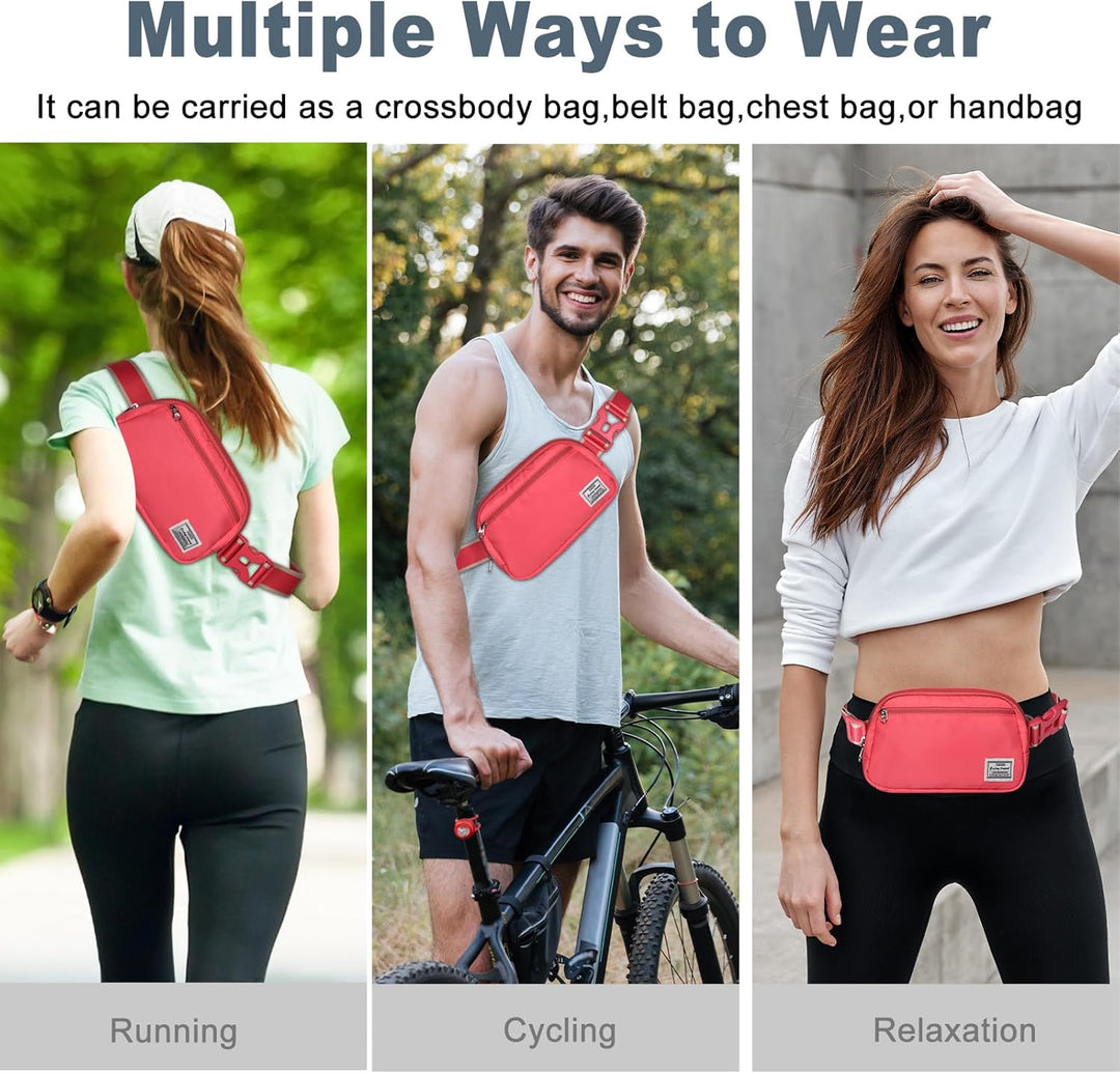 Lightweight Mini Crossbody Waist Bag with Adjustable Strap – Unisex Everyday Pack (1+1 FREE)