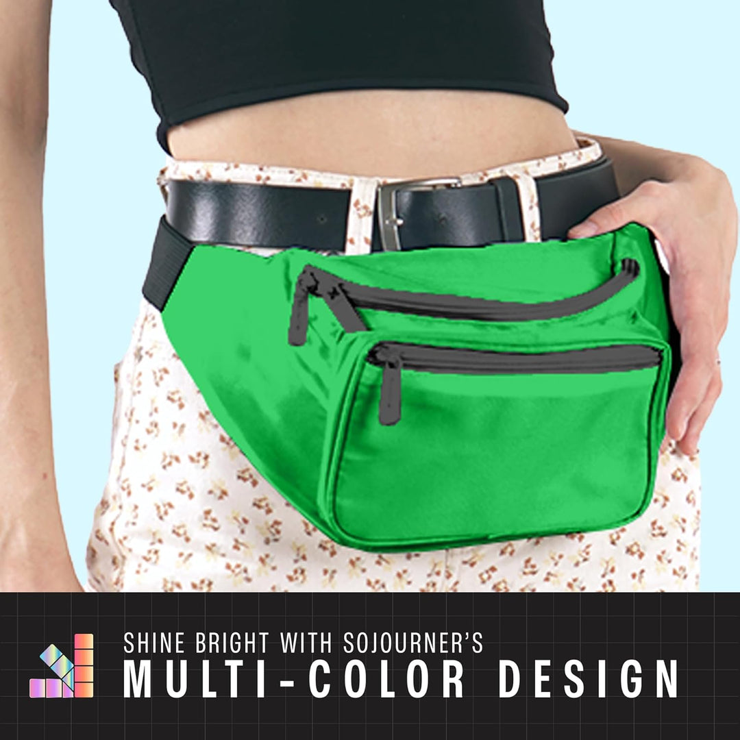 Holographic Bum Bag with Adjustable Strap – Unisex Waist & Festival Pack (1+1 FREE)
