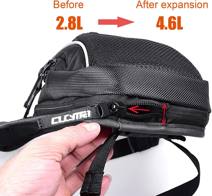 Tactical Motorcycle Leg Bag with Waterproof EVA Shell & Expandable Storage