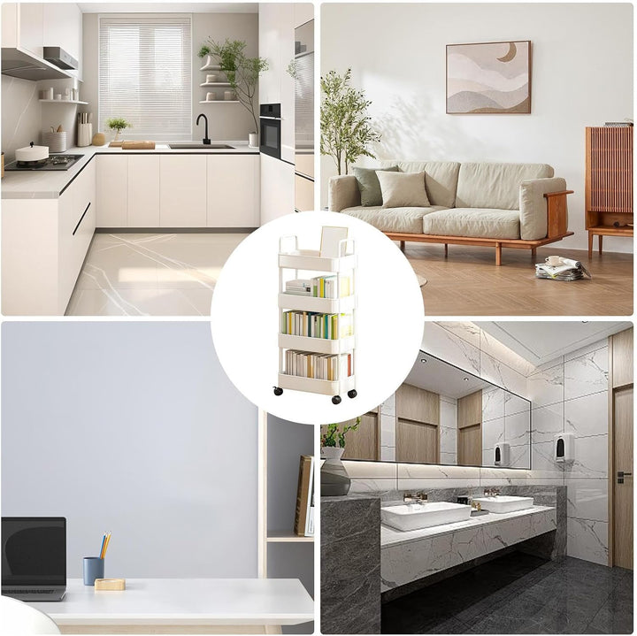 Rolling Utility Cart with Wheels & Handle – Veyora