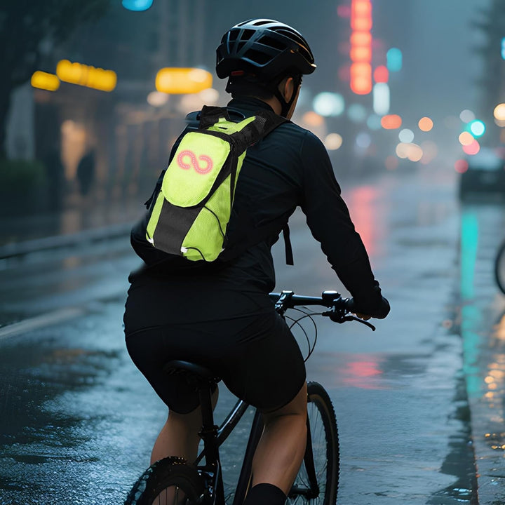 LED Motorcycle Backpack – Luminous Safety Glow Bag for Outdoor & Night Riding – Lumaro