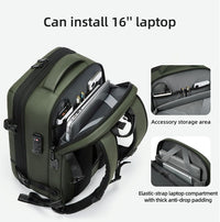 Expandable & Waterproof Travel Backpack with Vacuum Compression – Arvid