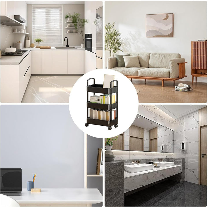 Rolling Utility Cart with Wheels & Handle – Veyora