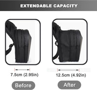 Tactical Motorcycle Leg Bag with Waterproof EVA Shell & Expandable Storage