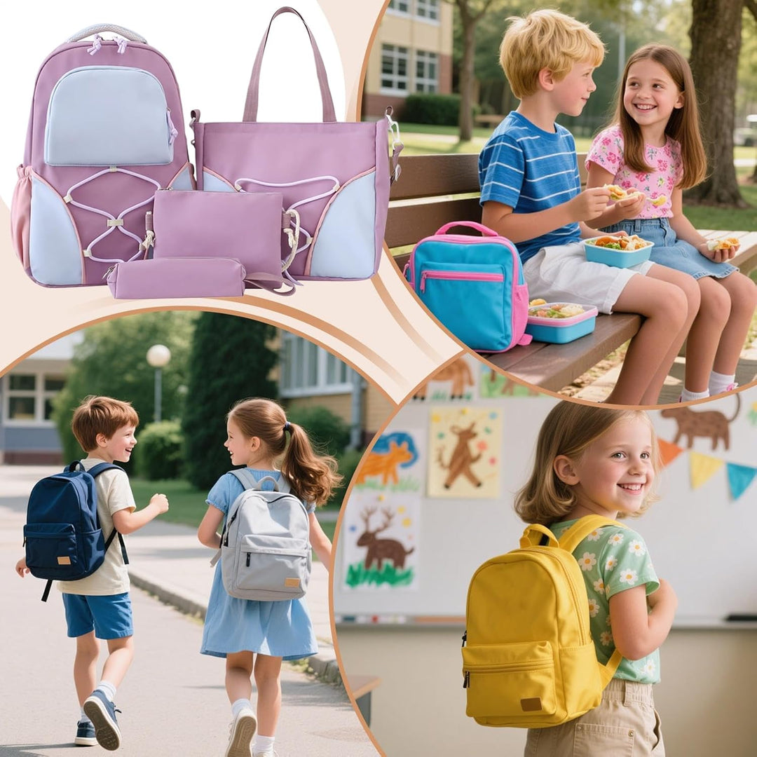 School Bag Set – Large Capacity Student Backpack with Pencil Case & Bags – Nivora