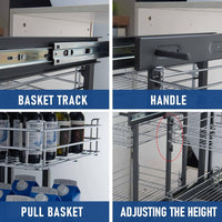 Robust Carbon Steel Blind Corner Cabinet Pull Out Shelf – Zevora