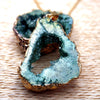 Natural Crystal Geode Pendant - Gaia