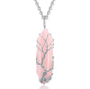 Stylish Crystal Tree of Life Gemstone Necklace – Elara