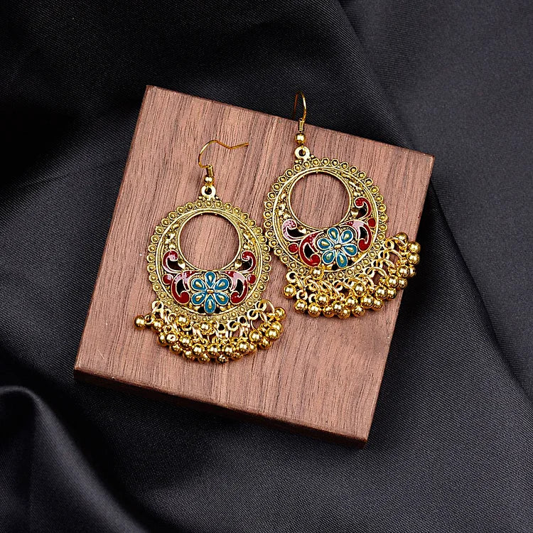 Boho Ethno Drop Earrings – Noura