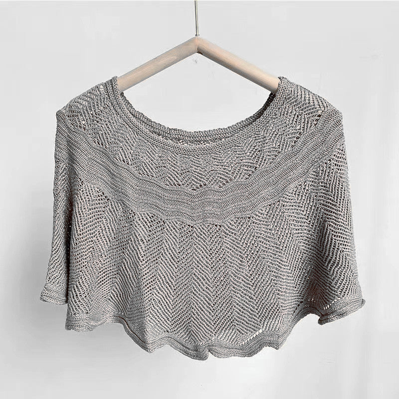 Ladies' Ice Silk Scarf with Knit & UV Protection - Amira