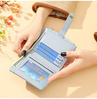 Elegant Leather Clutch Money Clip Wallet