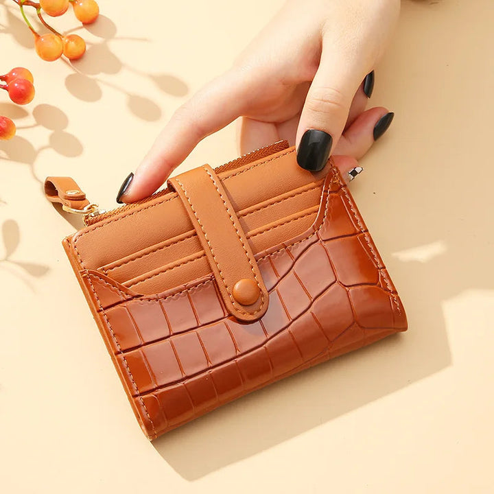 Elegant Leather Clutch Money Clip Wallet