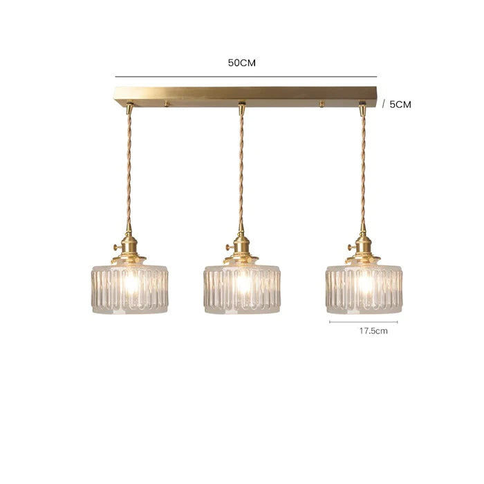 Harrison Crystal Vintage Pendant Light