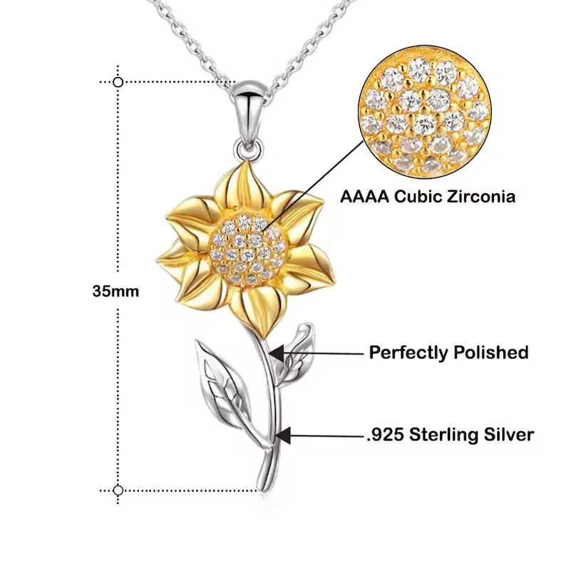 Golden Sunflower Necklace