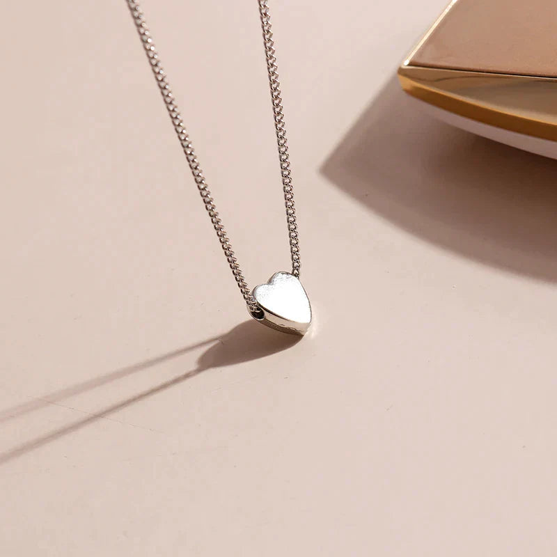 Minimalist Smooth Heart Necklace