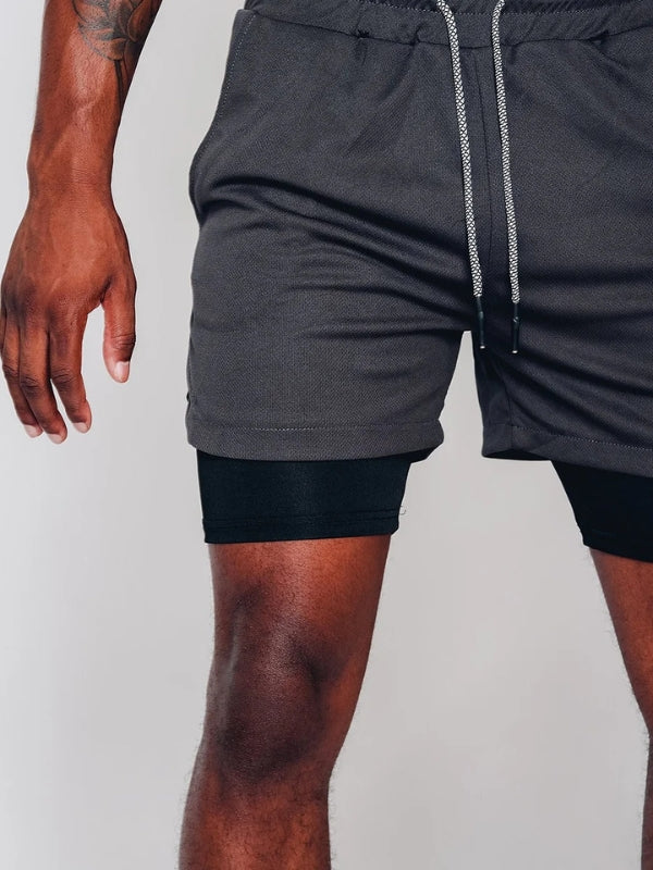 2-in-1 Summer Sports Shorts for Men – Felix