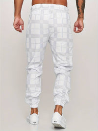 Checked men's jogging trousers – Elian autumn edition
