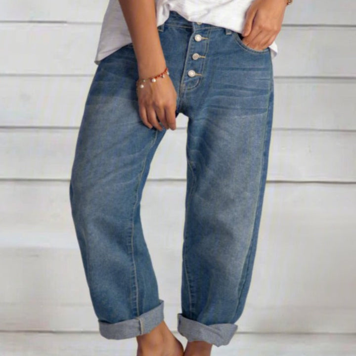 Boyfriend jeans with high waist for women – Maribel