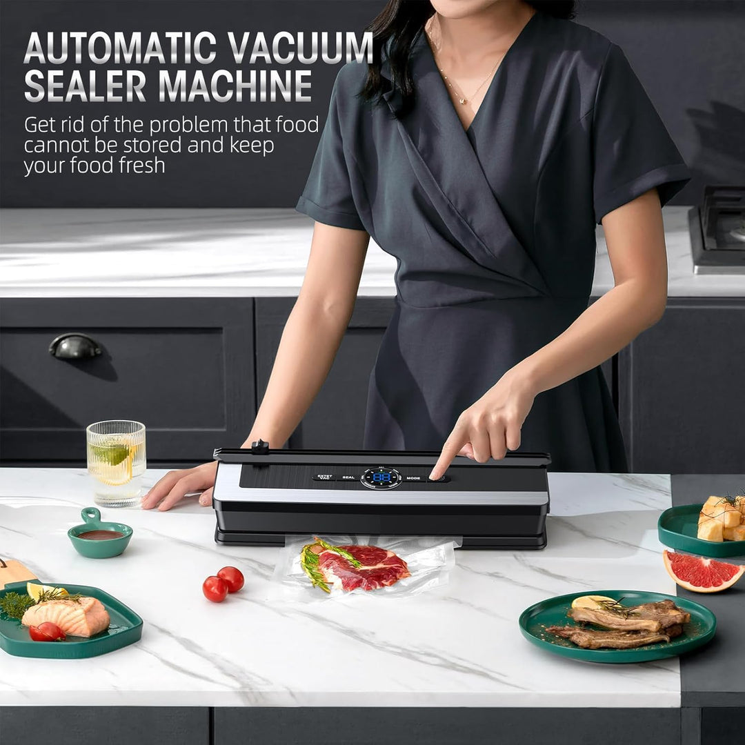 8-in-1 Vacuum Sealing Machine with Built-in Cutter-State of Style