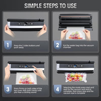 8-in-1 Vacuum Sealing Machine with Built-in Cutter-State of Style