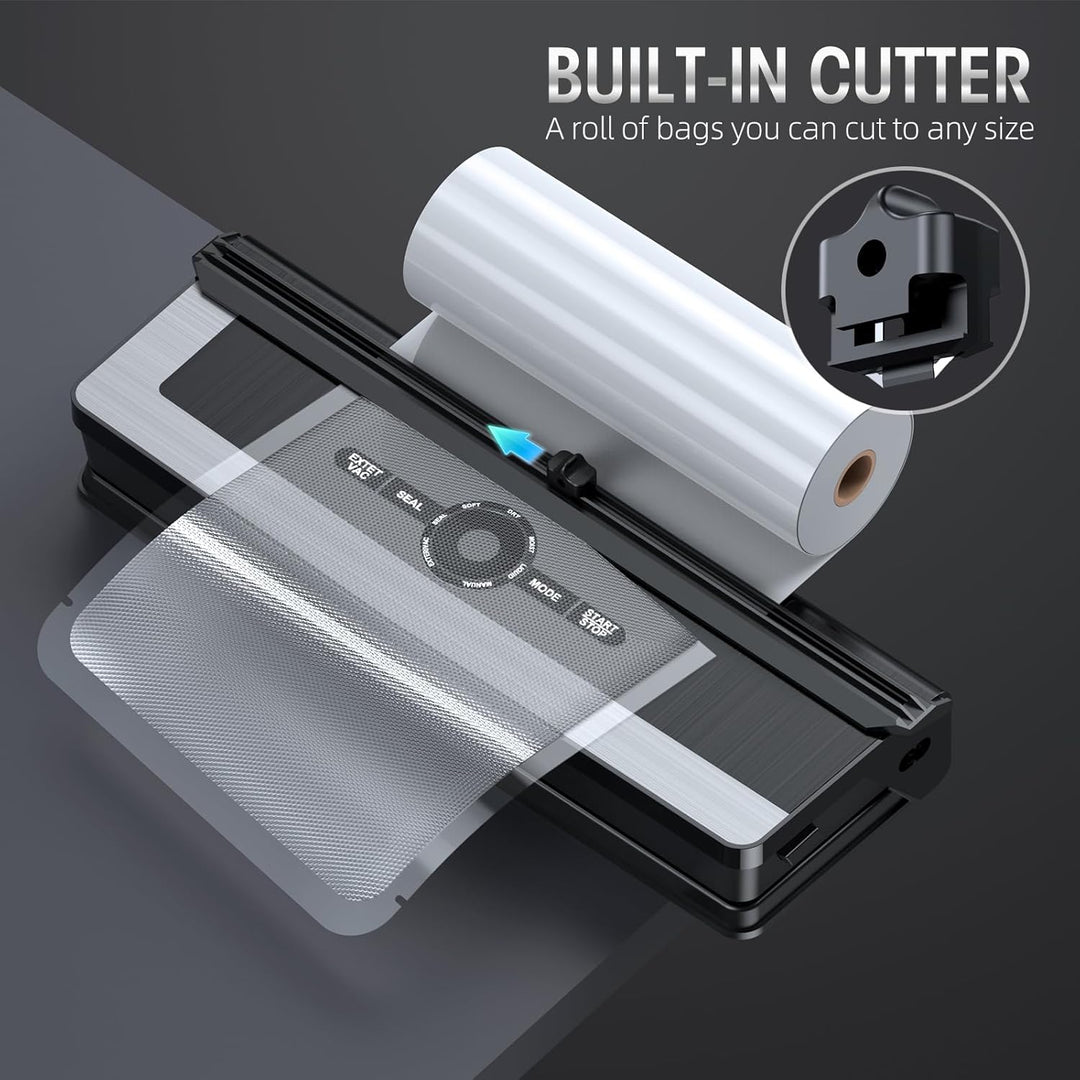 8-in-1 Vacuum Sealing Machine with Built-in Cutter-State of Style