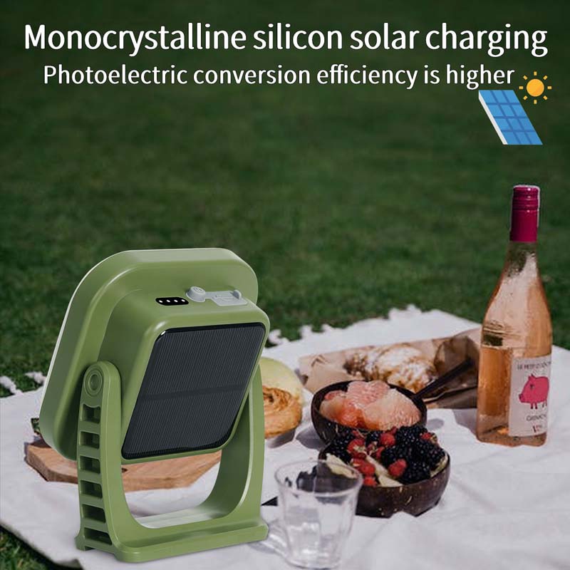 80W LED SOLAR-CHARGED CAMPING LAMP WITH MAGNET AND ZOOM FUNCTION-LY02S Solar energy-State of Style