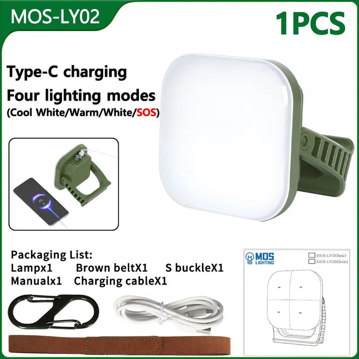 80W LED SOLAR-CHARGED CAMPING LAMP WITH MAGNET AND ZOOM FUNCTION-LY02S Solar energy-State of Style