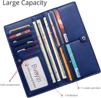 Ultra-thin RFID Blocking Leather Card Wallet - Renée
