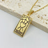 Vintage Tarot Card Good Luck Pendant - Seraphina