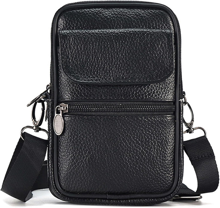 Genuine Leather Multi-Purpose Crossbody & Travel Waist Bag