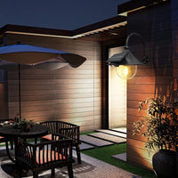 Solar Motion Barn Wall Lights with 3 Modes & Gooseneck Design (2 Pack) – Halden