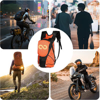LED Motorcycle Backpack – Luminous Safety Glow Bag for Outdoor & Night Riding – Lumaro